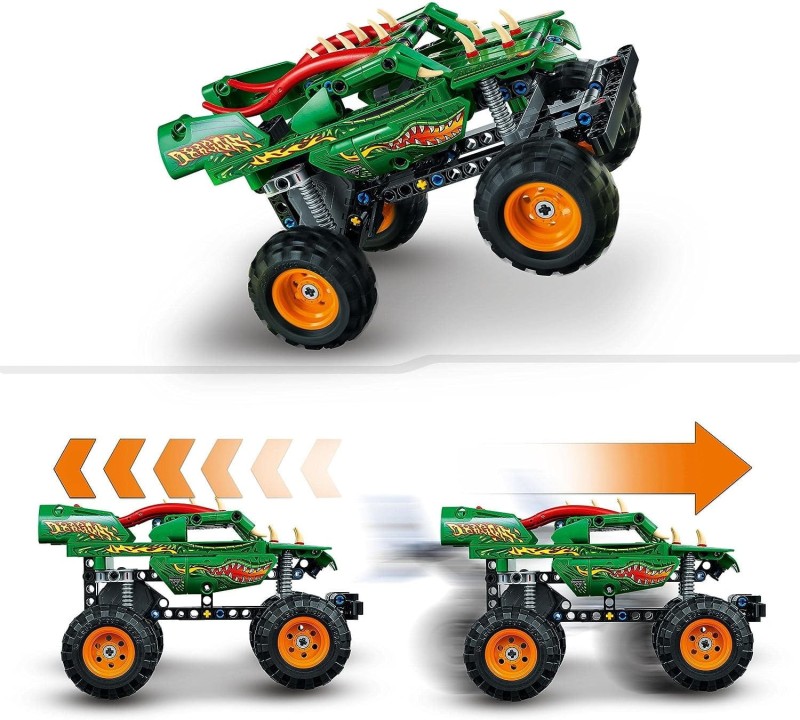 Lego Technic Monster Jam Dragon pull-back 42149