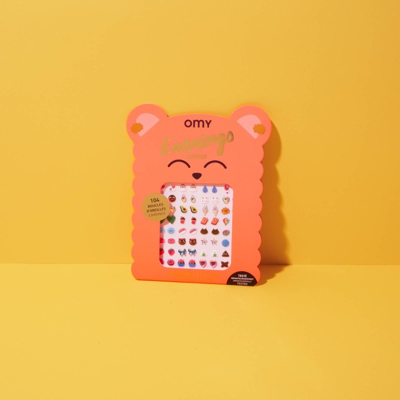 Kolczyki samoprzylepne dla dzieci KAWAII omy