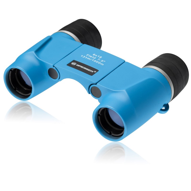 Lornetka dla dzieci 6x18 niebieska Bresser Junior