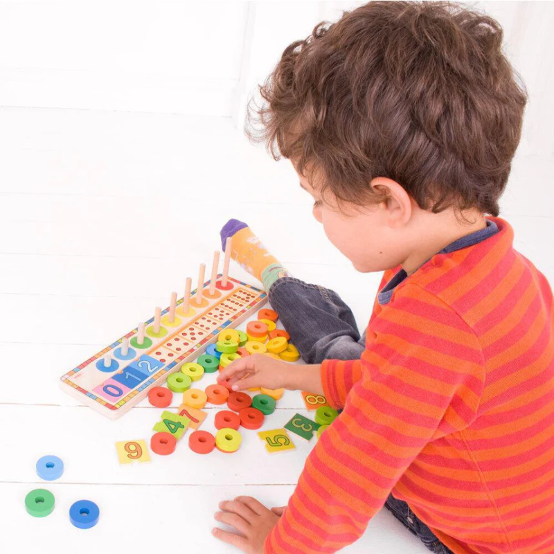 Nauka liczenia sorter kolorów i kształtów Bigjigs Toys