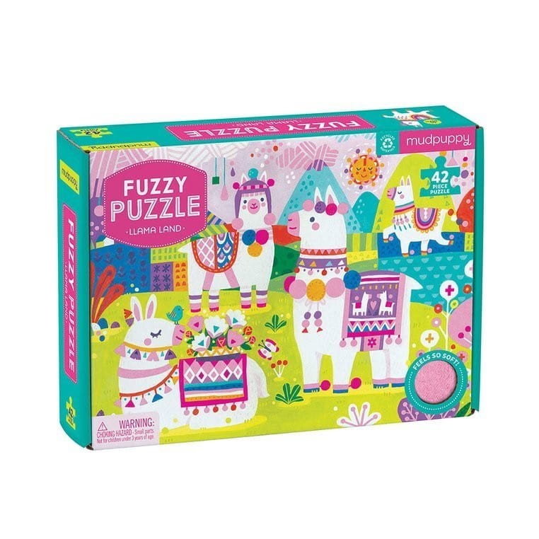 Puzzle Sensoryczne 42 el. Lamy - Mudpuppy
