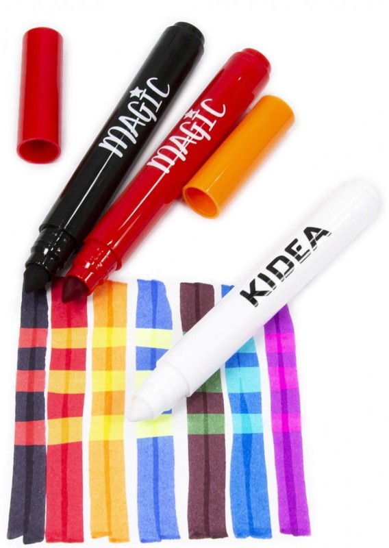 Pisaki zmieniające kolory 8 szt flamastry Kidea