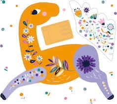 Dekoracja 3D koń pegaz zrób sam DIY Avenir