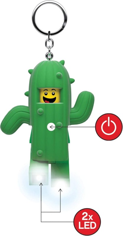 Lego breloczek z latarką człowiek kaktus