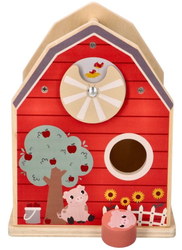 Sorter czerwona farma klocki zwierząt Adam Toys