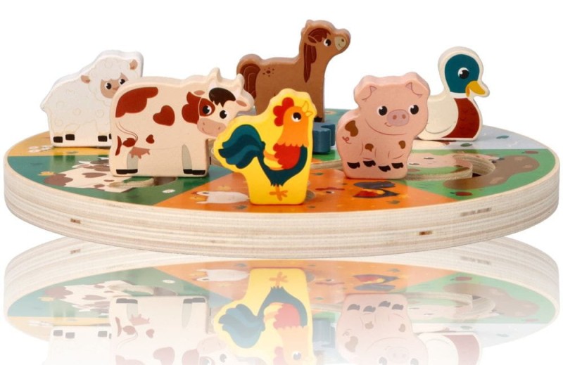 Przesuwanka labirynt farma ze zwierzątkami Adam Toys