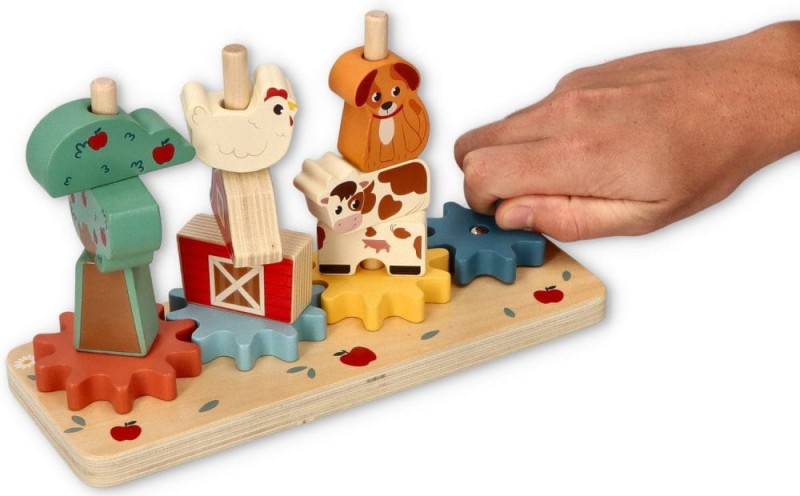 Układanka 3D Farma klocki i zębatki Adam Toys