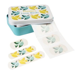 Plastry opatrunkowe w pudełku Ptaszki 30 szt. - Rex London