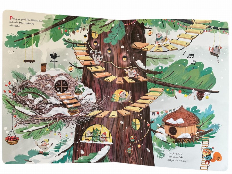 Święta mieszkańców wielkiej sosny Książka z otwieranymi okienkami