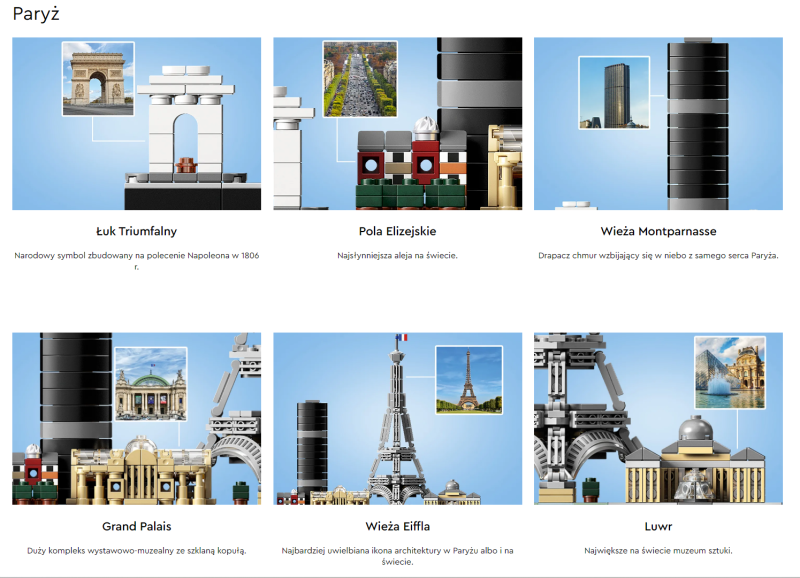 Lego Paryż 21044 Architecture