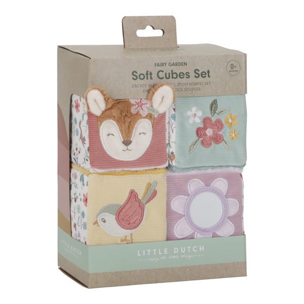 Little Dutch 4 miękkie klocki Soft Cubes Fairy Garden