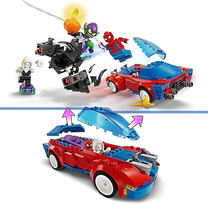 Wyścigówka Spider-Mana i Zielony Goblin Lego Marvel 76279