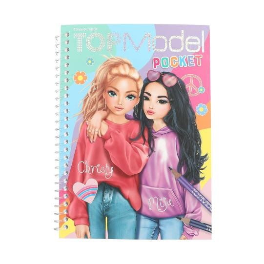 TopModel notes z naklejkami do projektowania ubrań