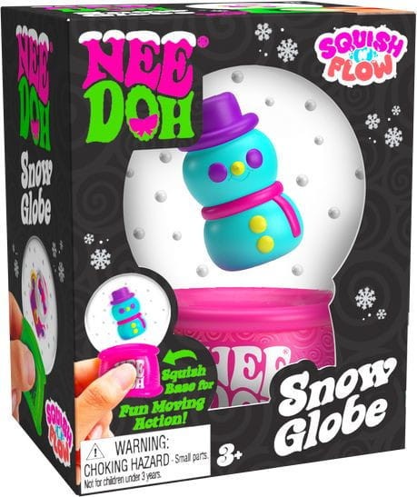 Schylling NeeDoh Snow Globes gniotek kula śnieżna Święty Mikołaj