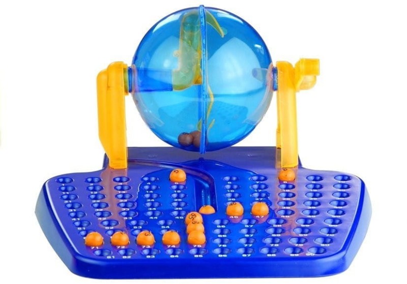 Gra Bingo Lotto maszyna losująca z piłeczkami Leantoys