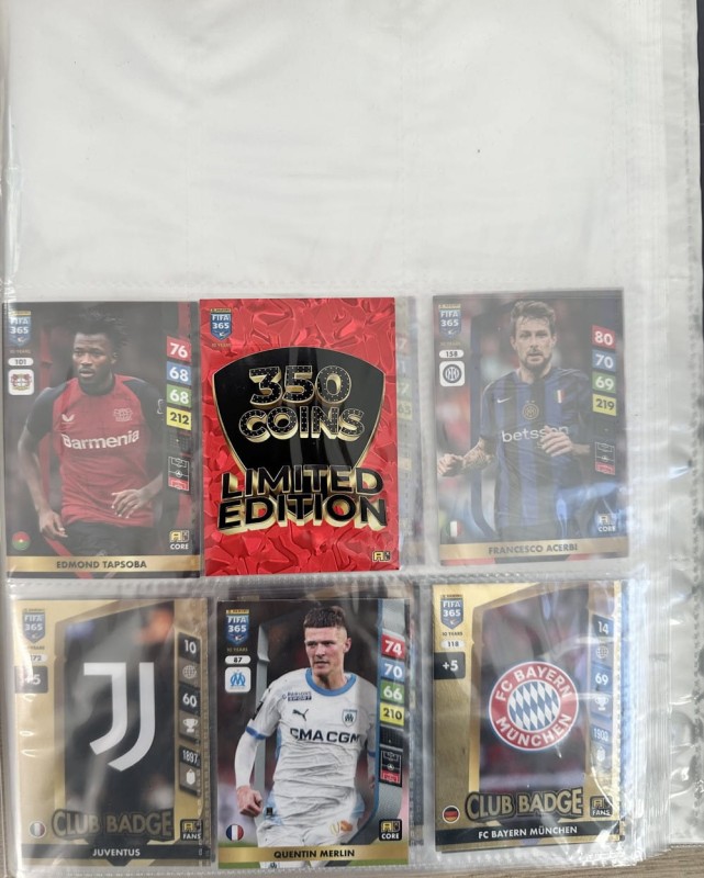 Album piłkarski PANINI FIFA 365 ADRENALYN XL 2025 zestaw startowy + 17 kart