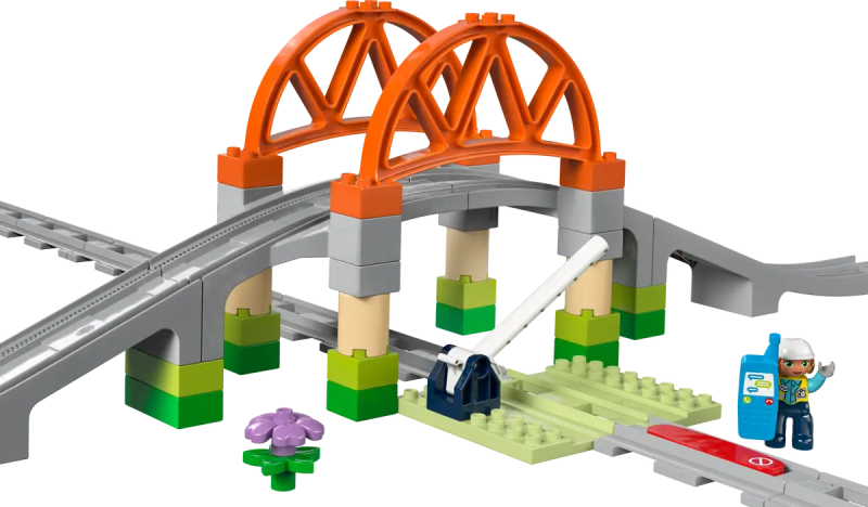 Lego Duplo 10426 Most i tory kolejowe — zestaw rozszerzający 42 el.