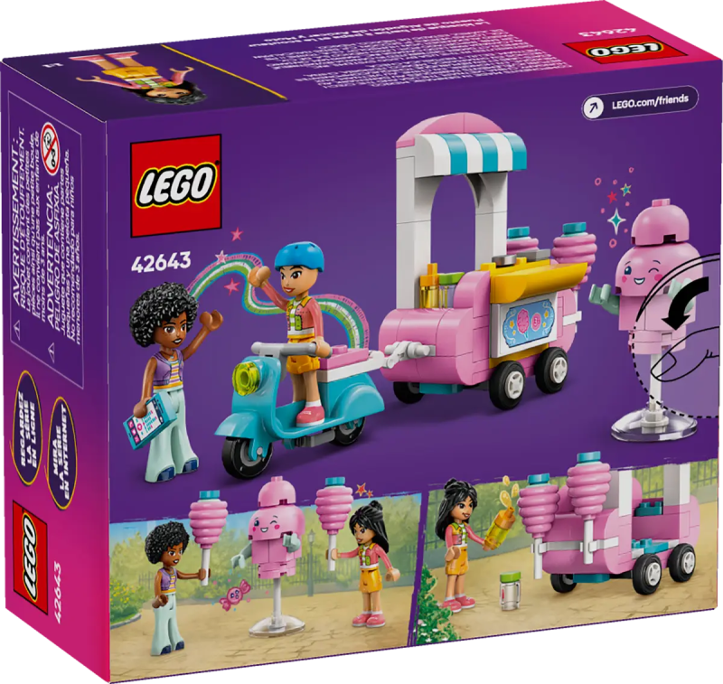 Lego Friends 42643 Stoisko z watą cukrową i skuter