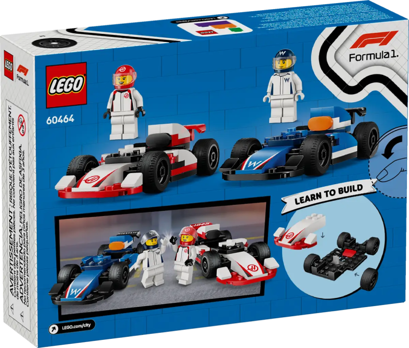 Lego 60464 F1 Bolidy Williams Racing i Haas