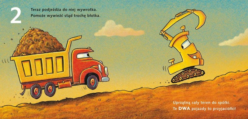 Koparka i cyfry. Snów kolorowych, placu budowy