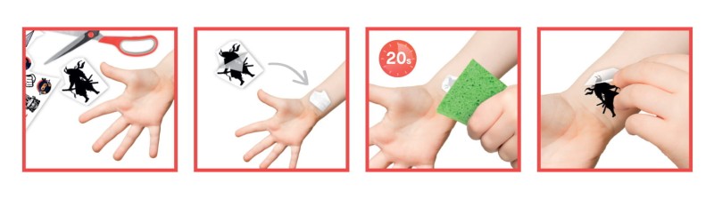 Tatuaże dla dzieci KAWAI 75 szt. Be Teens Buki