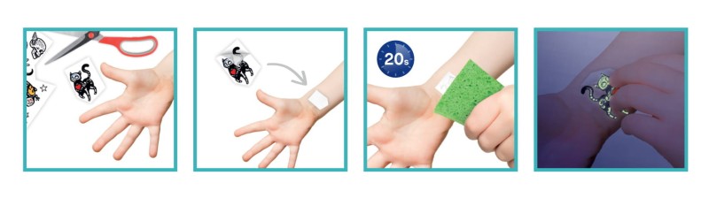 Tatuaże świecące w ciemności 75 szt. Be Teens Buki