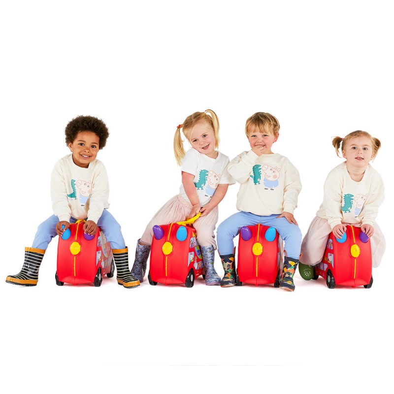 Walizka na kółkach dla dzieci Jeździk Świnka Peppa Trunki