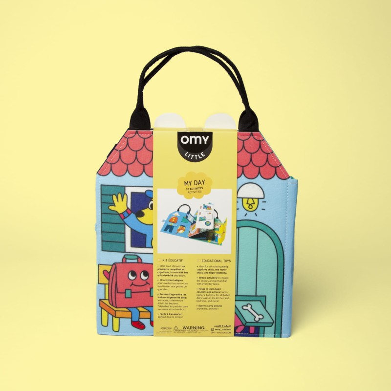 Montessori miękka książka Mój dzień aktywizująca Omy