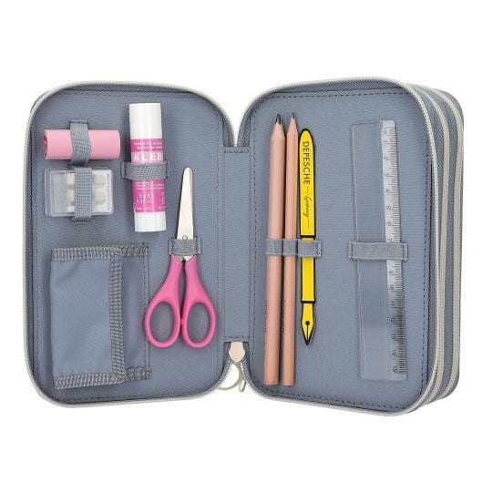 Piórnik szkolny TOPModel potrójny z wyposażeniem Lat Love