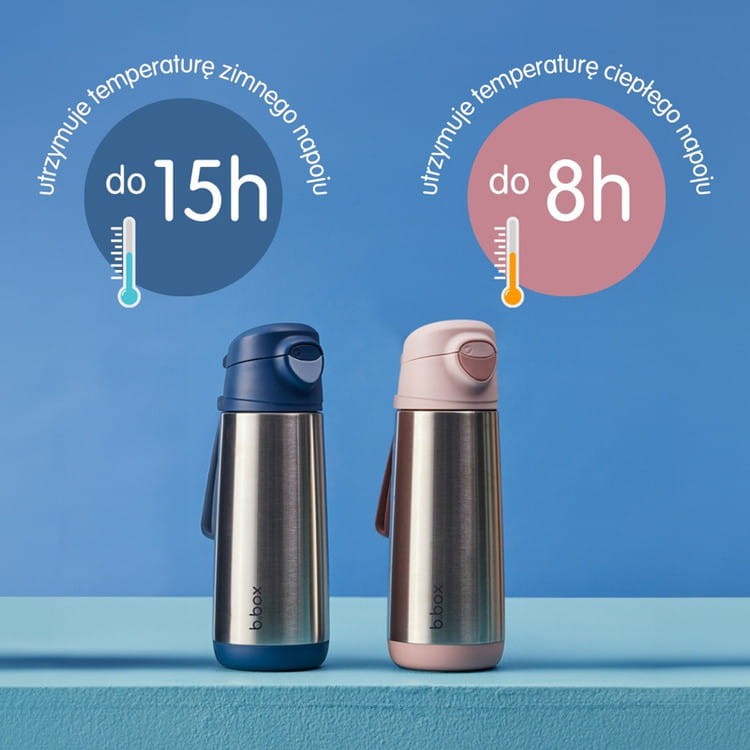 b.box Termos bidon termiczny z ustnikiem 500 ml Blush Crush