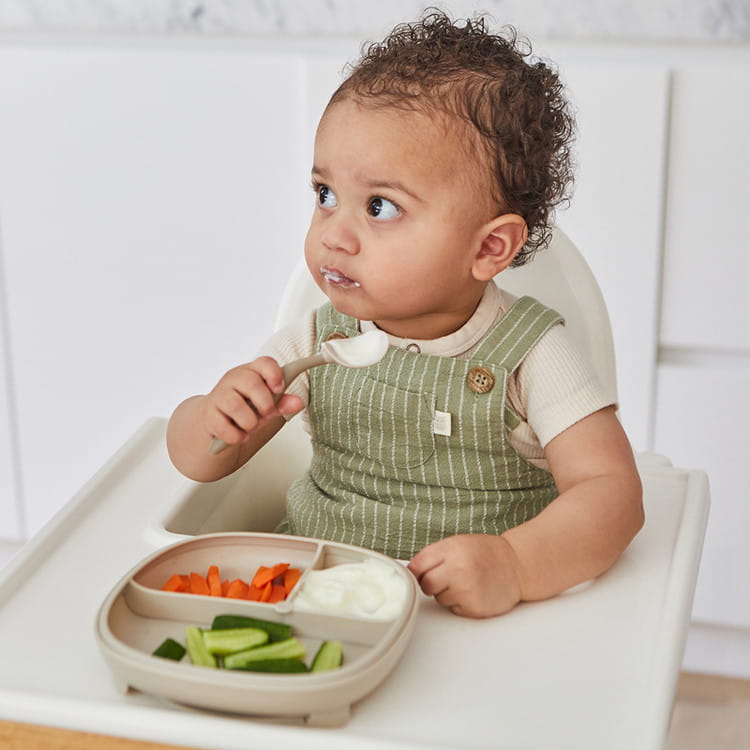 b.box talerzyk z przyssawką 2w1 beżowy