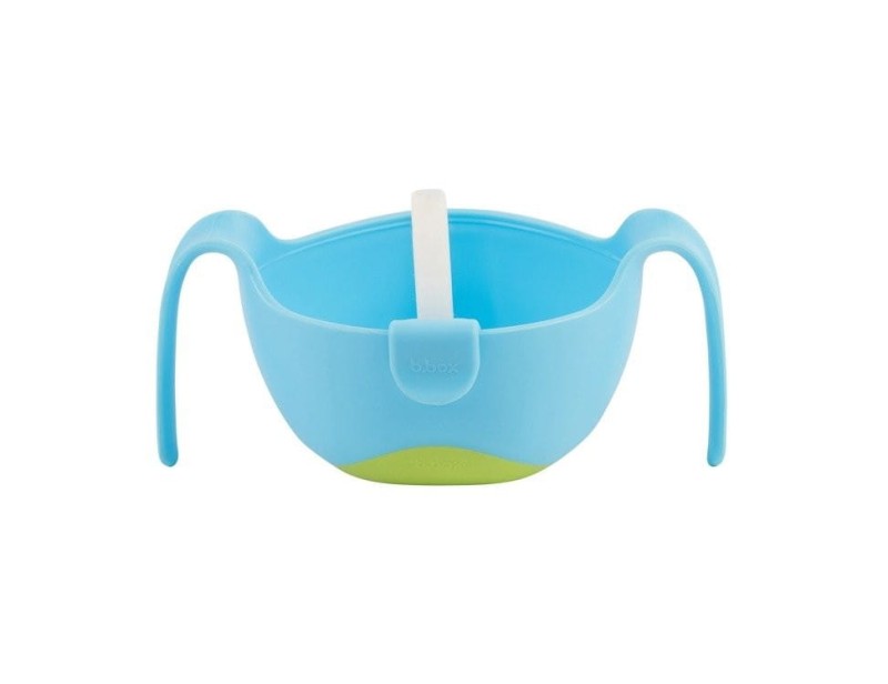 B.box miseczka na zupę 400ml ze słomką i pokrywką Bowl XL niebieska