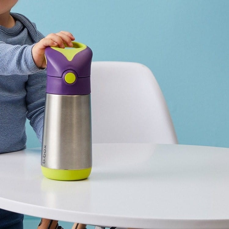 B.Box bidon termiczny termobutelka ze słomką INSULATED DRINK BOTTLE fiolet
