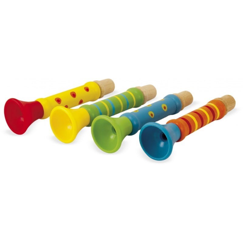 Gwizdek drewniany kolorowy - Ulysse