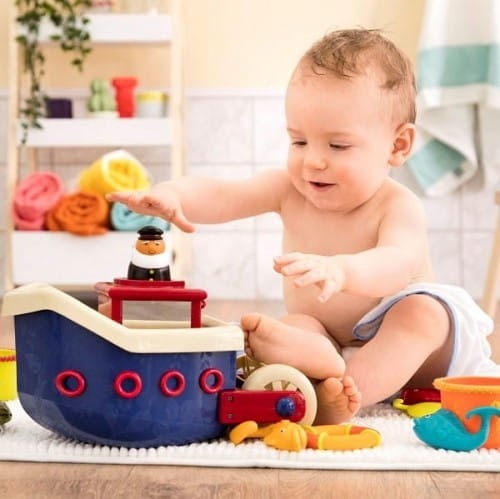 B.toys - zestaw do kąpieli statek z akcesoriami Fish&Splish