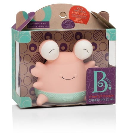 B.toys - gryzak z naturalnej gumy krab Clipper the Crab