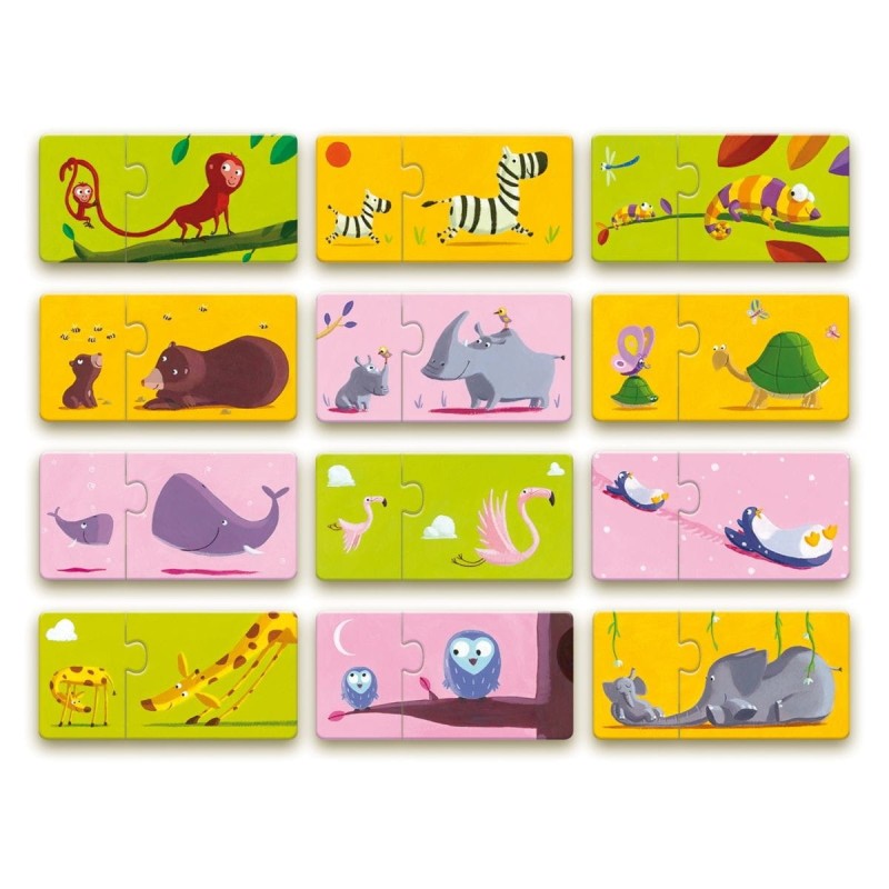 Puzzle dwuelementowe Mama i Dziecko - Djeco