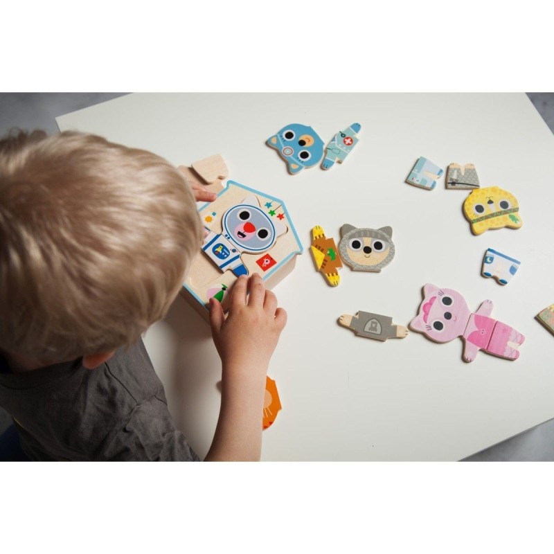 Drewniana Układanka Puzzle w Pudełku - Djeco