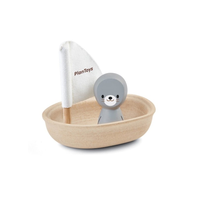 Żaglówka z Foką do Kąpieli - PlanToys