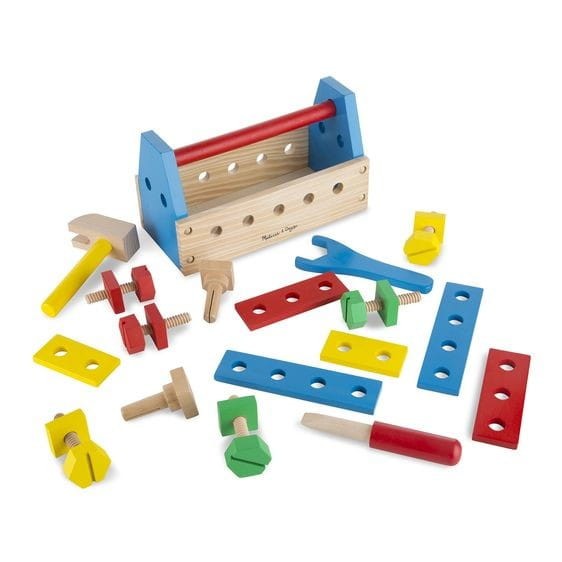 Skrzynka z Drewnianymi Narzędziami i Śrubami - Melissa &Doug