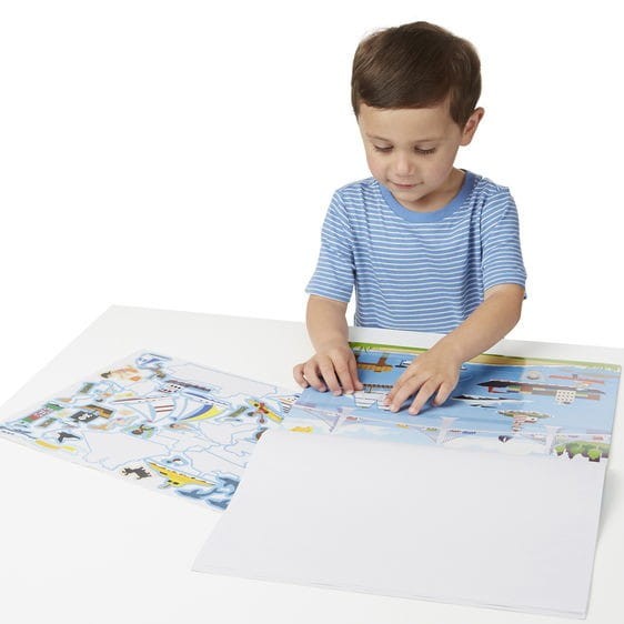 Wielorazowe Naklejki Pojazdy - Melissa & Doug