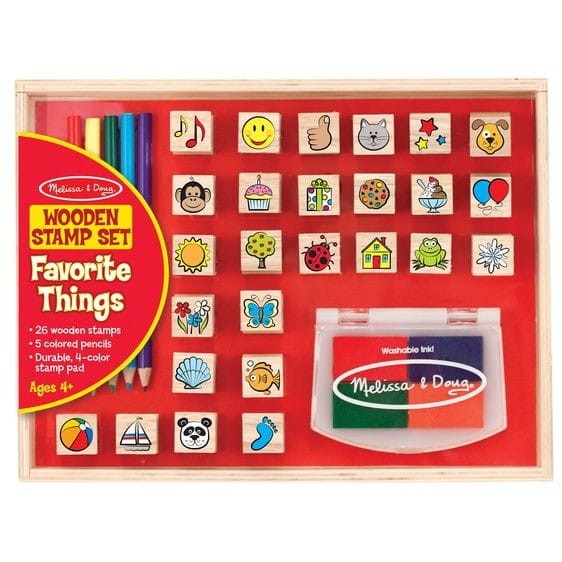 Stempelki Ulubione Znaczki z Tuszem i Kredkami - Melissa & Doug