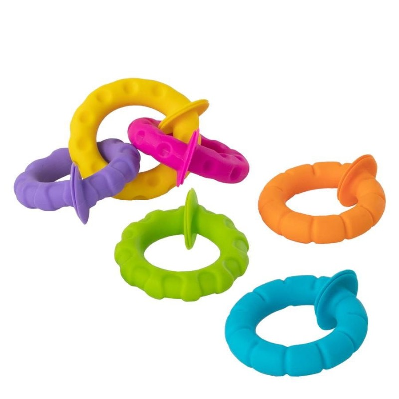 Bobo Przyssawki Kółeczka PipSquigz Ringlets - Fat Brain Toys