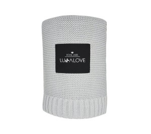 Bambusowy koc szary 80x100 cm - Lullalove