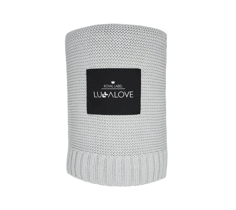 Bambusowy koc szary 80x100 cm - Lullalove