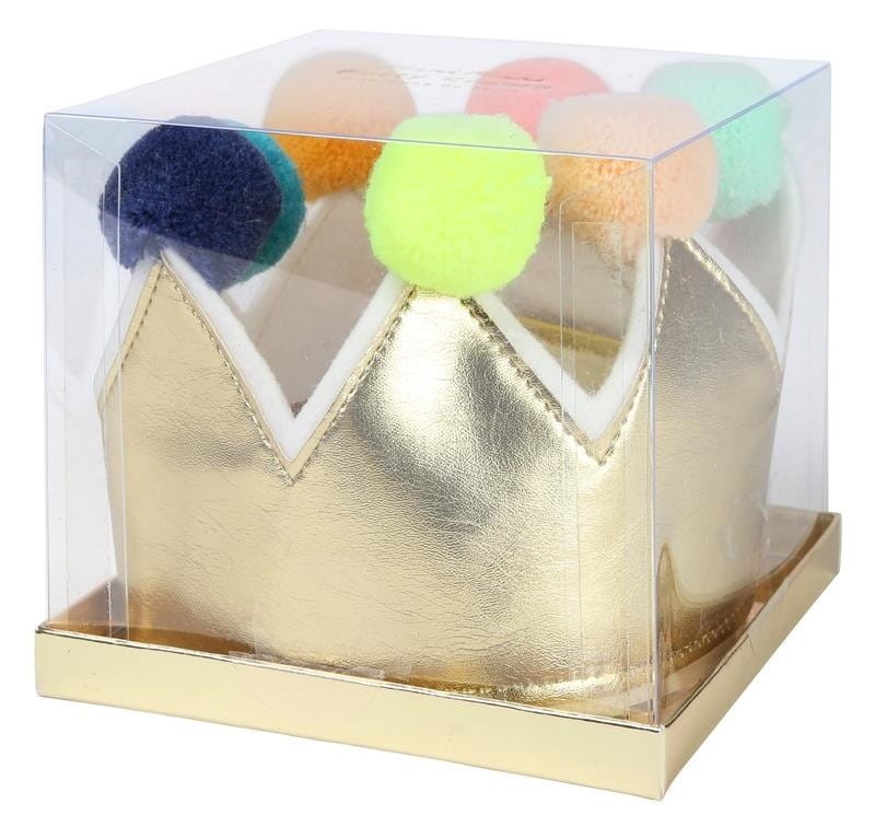 Złota Korona z Pomponami - Meri Meri