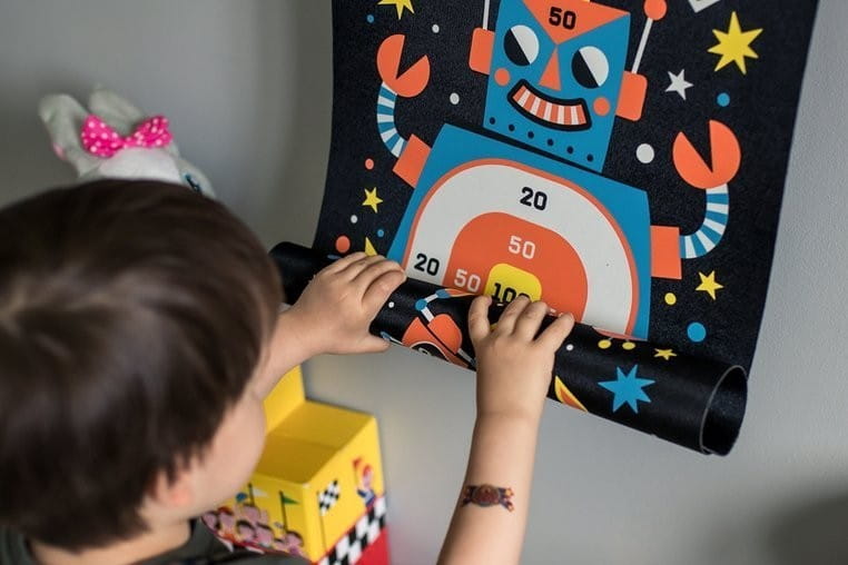 Gra Magnetyczna w Rzutki Roboty - Janod