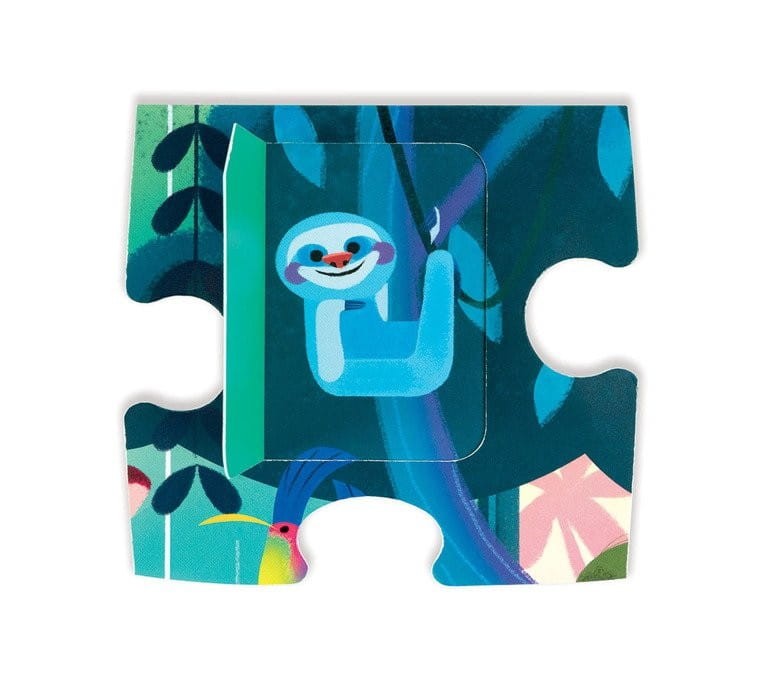 Puzzle z Okienkami 20 el. Uczta w Dżungli - Janod