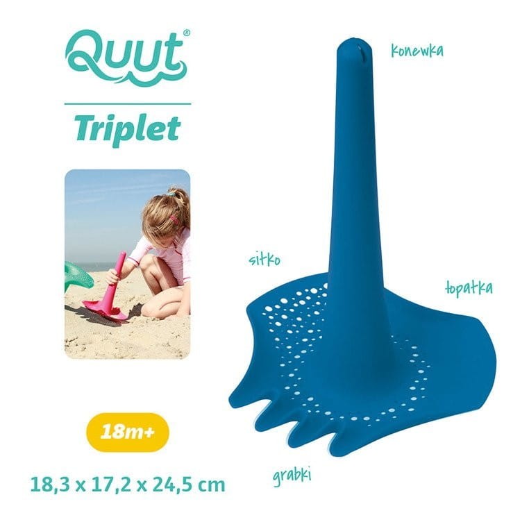 Łopatka Grabki Sitko Lejek Triplet Deep Blue - Quut