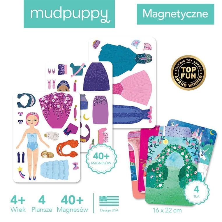 Magnetyczna Układanka w Pudełku Księżniczki - Mudpuppy